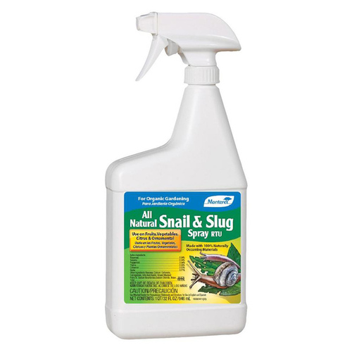 Monterey Lawn & Garden LG6440 All Natural Snail and Slug Spray RTU Quart