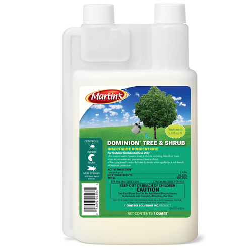 Tree and Shrub Insecticide, Liquid, 1 qt Milky-White