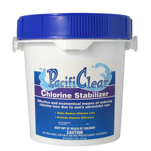 PacifiClear F081004032PC Chlorine Stabilizer, 4 lb Pail, Granular