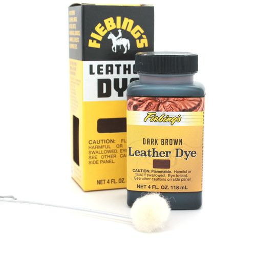 Dark Brown Leather Dye 4-OZ