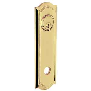 10-3/20" Bethpage Entry Rose Pair Lifetime Brass Finish