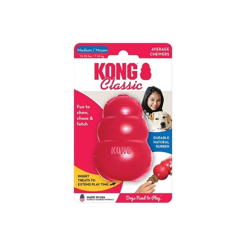 Kong Pet Products KOT2 Kong Medium Classic - 3-1/2 inches