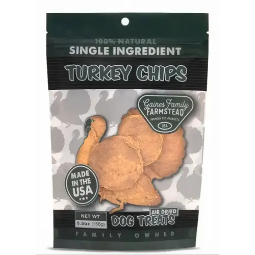 TURKEY CHIPS 8OZ GAINES PET