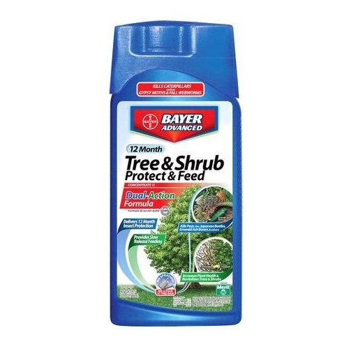 BioAdvanced 701810A Concentrated Tree and Shrub Protect and Feed II, Liquid, Green, 32 oz Bottle