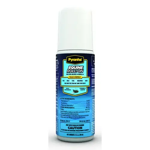 Pyranha 001EQSPRO PYRANHA EQUINE FLY REPELLENT ROLL-ON 3 OZ