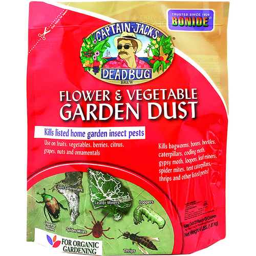 Deadbug Brew 258 Flower/Vegetable Garden Dust, Solid, 4 lb Bag Tan/White