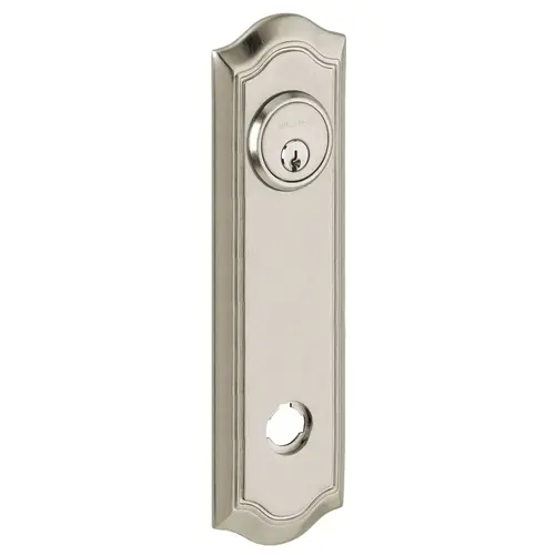 10-3/20" Bethpage Passage Rose Pair Lifetime Satin Nickel Finish