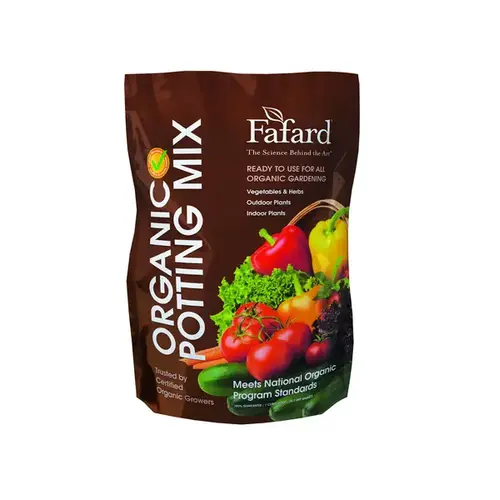 SUN GRO HORTICULTURE 4705103 Fafard Potting Soil, 1 cu-ft Coverage Area, Dark Brown/Light Brown, 100 Bag