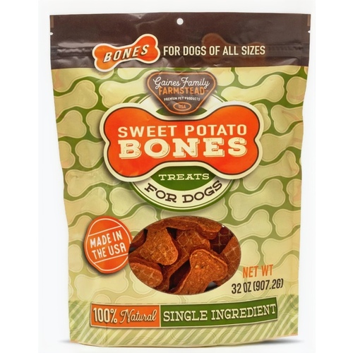 Gaines Pet Treats 08601082 SWEET POTATO BONES 32OZ GAINES PET