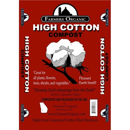 FARMERS ORGANIC HIGH COTTON COMPOST 20-QUART