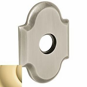 3-19/20" Arch Passage Rose Pair Unlacquered Brass Finish