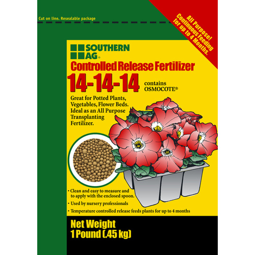 CONTROLLED RELEASE FERTILIZER 14-14-14 - 1 lb.