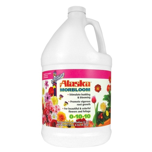 Morbloom Fertilizer, 1 gal Bottle, Liquid, 0-10-10 N-P-K Ratio Colorless/Pale Yellow