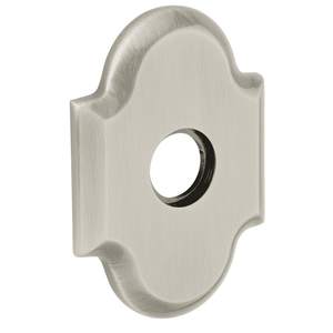 3-19/20" Arch Passage Rose Pair Lifetime Bright Nickel Finish