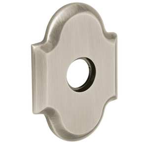 3-19/20" Arch Passage Rose Pair Lifetime Satin Nickel Finish