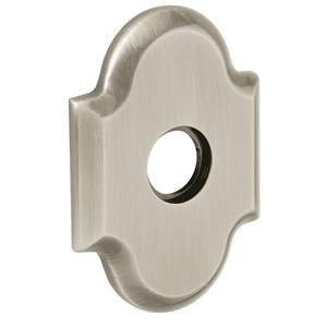 3-19/20" Arch Privacy Rose Pair Satin Nickel Finish