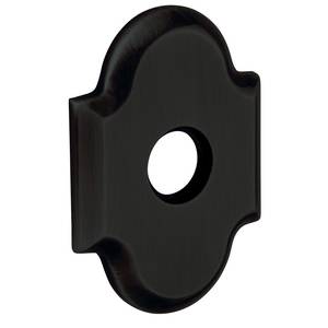3-19/20" Arch Privacy Rose Pair Satin Black Finish