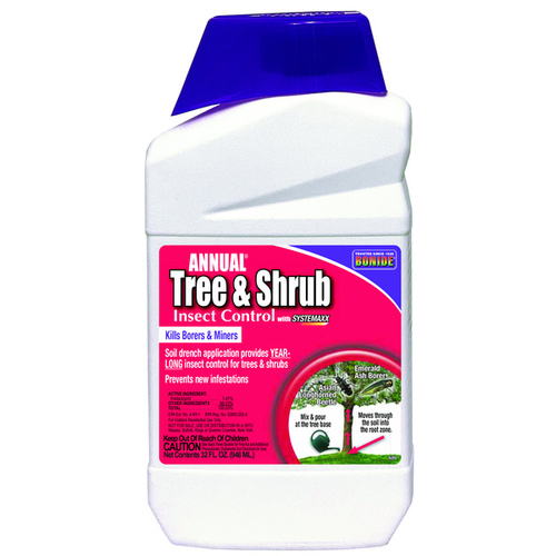 Tree and Shrub Spray, Liquid, Spray Application, 1 qt Bottle Opaque Tan