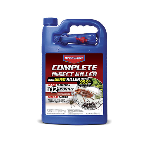 Complete Insect Killer, Liquid, Spray Application, 1 gal Bottle White