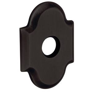 3-19/20" Arch Privacy Rose Pair Distressed Oil Rubbed Bronze Finish