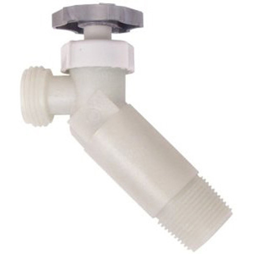 Water Heater Drain Valve, 3/4 MPT x 3/4 MHT x 2-1/2 In.