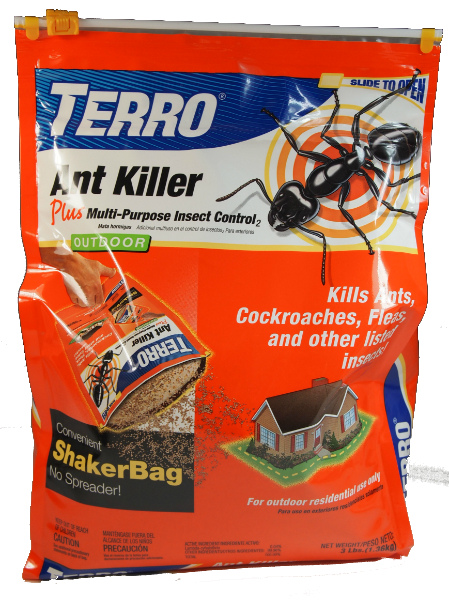 TERRO T901-6 TERRO Outdoor Ant Killer Plus, Shaker Bag 3-lbs Brown