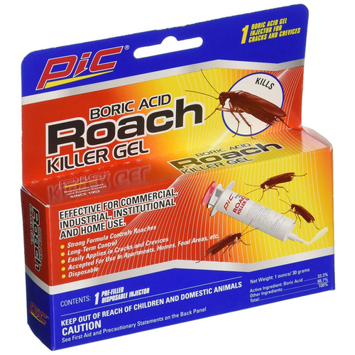 pic GEL-1 Roach Killer Gel, Solid, Characteristic, 30 g Light Beige