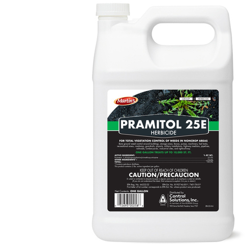 Martin's 82000025 Pramitol Herbicide Vegetation Killer, Liquid, Amber/Yellow, 1 gal