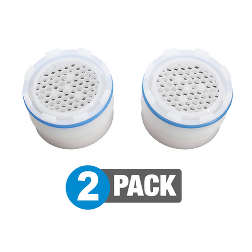 Water Saving 1.2 GPM Tiny Hidden Faucet Aerator Insert White