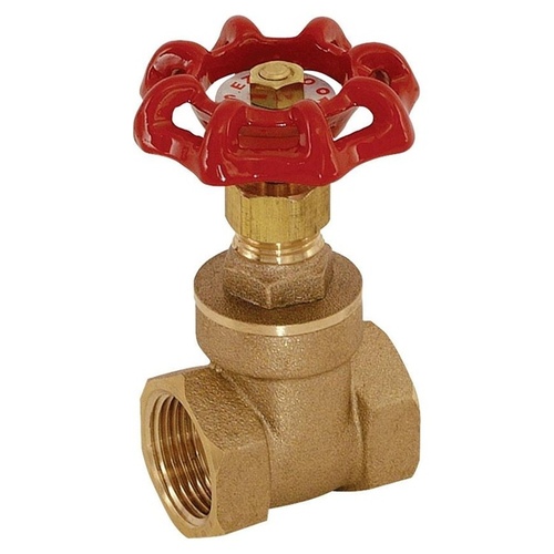 1" Brass Gate Valve Lead-Free