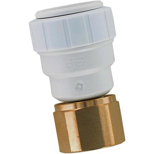 John Guest PSEI452826P Pipe Connector, 3/4 in, CTS x NPT, Polysulfide, 160 psi Pressure