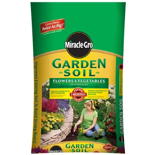 Miracle Gro Flower and Vegetable Garden Soil 2 Cubic Feet