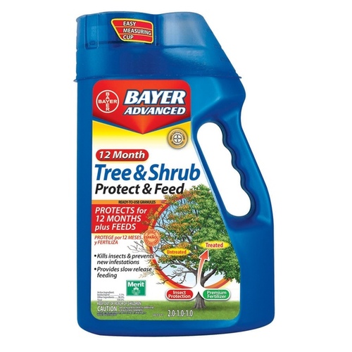 Bayer Advanced 701700B Bayer 12 Month Tree & Shrub Protect & Feed Granules 2-1-1 - 4lb