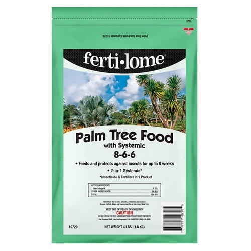 Plant Food PALM TREE FOOD PLUS SYSTEMIC 8-6-6 Granules 4 lb