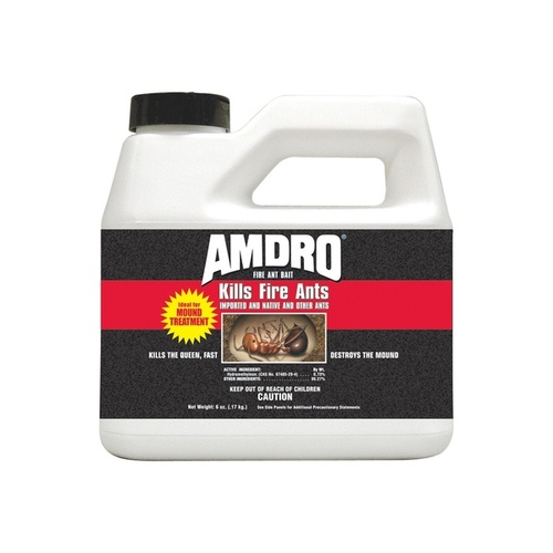 Amdro 100099058 Fire Ant Bait, Granular, 6 oz Bottle Tan/Yellow