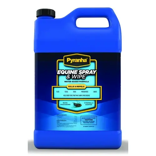 Pyranha 001EQSPG Equine Spray & Wipe Insecticide for Horses 1-Gallon