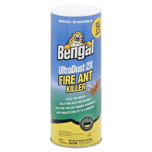 Bengal 93650 Fire Ant Killer, Powder, 12 oz Canister White