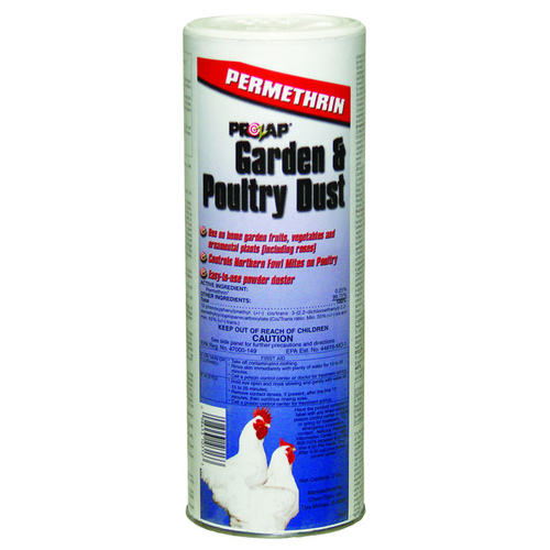 Garden and Poultry Dust, Powder, 2 lb, Container Off-White/White