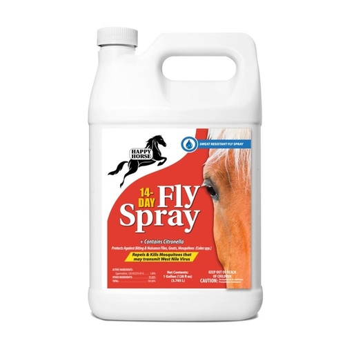 PF Harris HHAPPY-128 Happy Horse 14-Day Sweat Resistant Fly Spray 128-oz