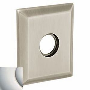3-2/9" Square Privacy Rose Pair Lifetime Bright Nickel Finish