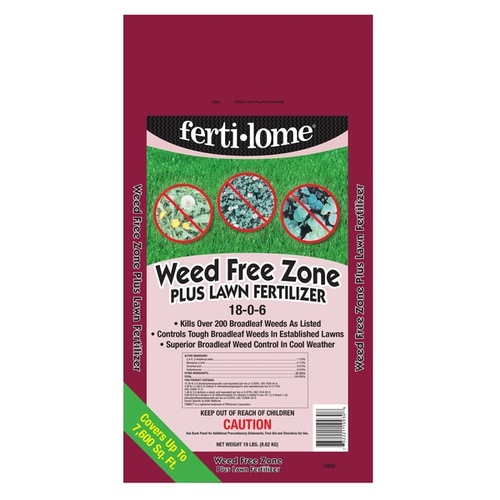 Weed Free Zone Plus Lawn Fertilizer 18-0-6