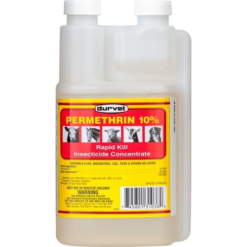 DURVET, INC. 003-1111032 Permethrin 10% Concentrate 32-oz