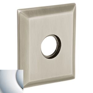 3-2/9" Square Single Dummy Rose Bright Chrome Finish