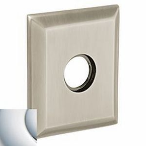 3-2/9" Square Passage Rose Pair Bright Chrome Finish
