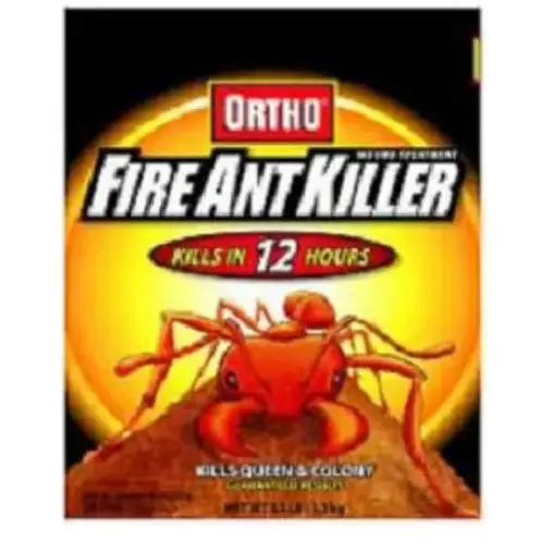 Ortho 0205506 Fire Ant Killer-Mount Treatment, Granular, Flower Gardens, Ornamentals, Residential Lawns, 3 lb Bag Brown