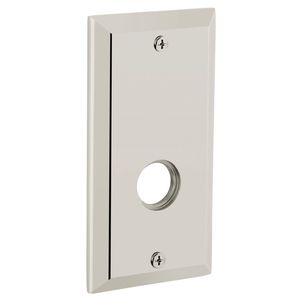 5-1/4" Square Single Dummy Rose Lifetime Bright Nickel Finish
