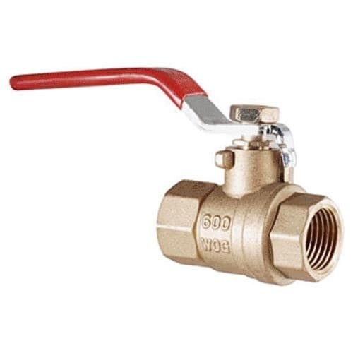 1/4" Brass Threaded Ball Valve (Not for Potable Water)