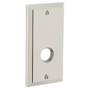 5-1/4" Square Privacy Rose Pair Lifetime Bright Nickel Finish