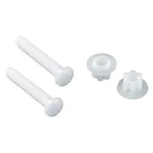 Toilet Seat Hinge Bolts White Plastic White