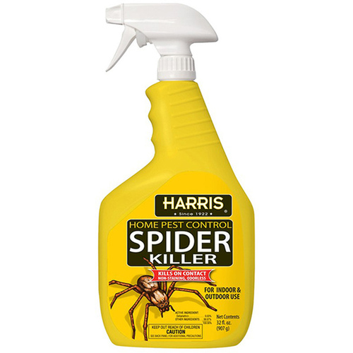 Spider Killer, Liquid, Spray Application, 32 oz Amber Brown/Clear